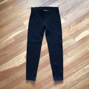 Three Dots Black Seamed Leggings Sz 10